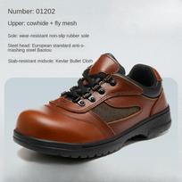 Labor Insurance Shoes Are Not Tired of Standing for A Long Time, Wear-resistant Shoes Are Smashed,  Non-slip and Widened Steel Head Shoes. 36