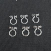 100pcs Japan and South Korea Environmentally Friendly Resin Hot-Selling Earring Accessories 0.8mm gray