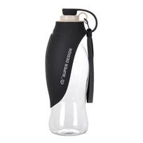 Portable Dog Water Bottle For Small Medium Dogs Foldable Leak Proof Puppy Water Cup Chihuahua Yorkshire Labrador Pet Supplies 580ml juoda