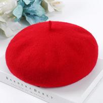 Autumn and Winter Women's Wool Woolen Beret Student Art Painter Hat Pumpkin Hat