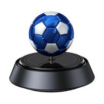 Car Aromatherapy Solar Powered Rotating Football Air Freshener Car Perfume Diffuser Decoration Essential Oil Diffuser mėlyna