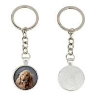 Anglų kokerspanielis - raktų pakabukas dėžutėje, nuosava nuotrauka, raktų pakabuko pakabukas iš Art-Dog prekės ženklo sidabras