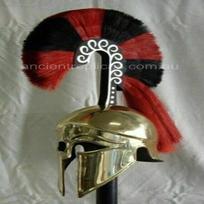 Greek Corinthian Medieval Knight Warrior Helmet 18ga Steel brown
