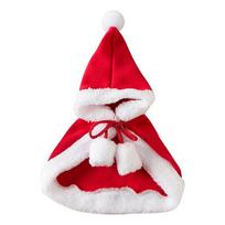 Juokingas katės Kalėdų kostiumas Santa Cosplay Naminių gyvūnų Kalėdų apsiaustas Pasipuošimo drabužiai Šiltas raudonas šalikas Apsiaustas su kepure Naminių gyvūnų aksesuarai L below 7.5kg ruda