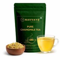 Navvayd Ramunėlių arbata (100 g, 50 puodelių), Birių ramunėlių žiedų pumpurai - žolelių, be kofeino arbata geram miegui black