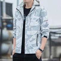 Men's Coat Spring New Outdoor Stormcoat Windbreaker Casual Detachable Hooded Jacket for Men 5XL blue