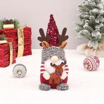 1vnt Eukynlre Kalėdų nykštukai pliušiniai papuošimai, Kalėdų nykštukas švedų Santa Tomte, Kalėdų įdaryti nykštukai namų dekoras 1pc gray