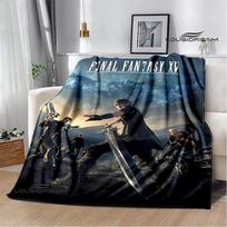 Žaidimas FINAL FANTASY Animacinių filmų antklodė Vaikams Šilta antklodė Flanelė Minkšta Jauki Antklodė Sofa Lova Antklodė Kelioninė antklodė Gimtadienio dovana 30x40in gray