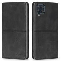 Piniginės dėklas, skirtas Samsung A32 A52 A72 A82 A11 A12 A51 A50 A32 Flip Case S20 FE S21 Plus Note 20 Ultra Retro PU odos dangtelis kortelės lizdo telefono buferis Samsung A7 (2016)/A710 juoda