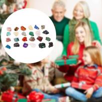 24 Days Natural Agate Stone Ore Blind Box for Adults Girls Boys Xmas A