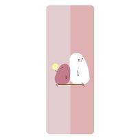 Spalvota Pu natūralaus kaučiuko neslystančio jogos kilimėlio versija, specialus vietinis tironas sportui, kūno rengybai ir šokiams