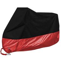 Motorcycle Cover For Motorcycle Moto Bike All Season Waterproof Dustproof UV Protective Outdoor Indoor Moto Rain Cover M raudona