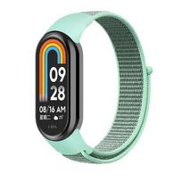 Classic Nylon Loop Strap For xiaomi Mi Band 8 7 6 5 4 3 Bracelet SmartWatch Wristband Replacement sport pulsera watchband Miband 8 NFC For Xiaomi Mi Band 8 black