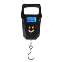 USB įkraunamas naktinis ekranas žvejybos svarstyklės 50 kg lauko svėrimo vyrų žvejybos dovanos black