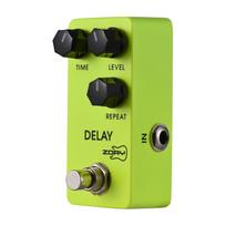 ZORY Guitar Analog Delay Effects Pedal TIME/LEVEL/REPEAT Versatile Controls DC 9V 6.35mm žalia