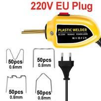 100 W plastikinio suvirinimo mini karšto segiklio plastiko suvirinimo plastiko suvirinimo pistoleto rinkinys automobilio buferio remonto įrankiams Yellow-EU Plug geltona