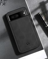 Fundas For Google Pixel 9 Pro XL Magnetic Matte Leather Phone Case For Pixel 8 7 Pro 8A 7a 6 9 Pro Soft Silicone Bumper Camera Lens Protection Cover For Pixel 9 Pro XL juoda