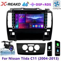 2din DSP Android 12 Car Radio For Nissan Tiida C11 2004-2013 Carplay Navigation 4G 8Core GPS Multimedia Video Player Stereo DVD Car Audio 8 core 4GB+64GB blue