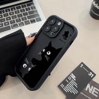 Telefono dėklas, skirtas iPhone 16 13 11 Pro Max iPhone 11 13 16 Samsung S24 Ultra Samsung A54 Redmi note 12 11 Infinix Case iPhone 7&8 juoda