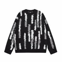 Autumn and winter tide street color lazy wind coarse knitwear tide men and women sweater lovers M