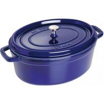 Cocotte - STAUB - Ovale - 31cm - 5,50L - Bleu Intense - Émaillée juoda
