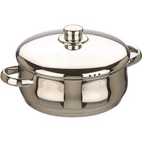 Ibili 662024 Oslo Faitout Bombé avec couvercle Inox 24 cm