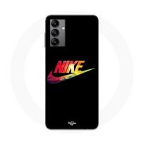 Maniacase Case for Samsung Galaxy A04s colorful nike logo black front juoda