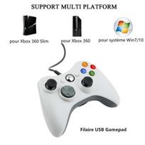 USB laidinio valdiklio žaidimų pultai, skirti Xbox 360 – žaidimų rankena (baltas)