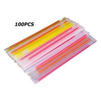 100vnt - Apyrankės lumineux fluorescenciniai purkštukai, 100 vnt., batons lumineux, dekoracija, nešiojamieji, Ne