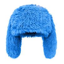 Žieminė Pliušinė Kepurė Animacinių Triušio Ausų Formos Pūkuota Ilgaplaukė Foto Rekvizitas Šilta Apsauga Ausims Šaltu Oru Neperpučiama Vėjo Galvos Apdangalas karališkos mėlynos spalvos