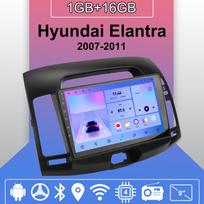 Car Radio Android Auto Carplay For Hyundai Elantra 2007-2011 Multimedia Player Head Unit Stereo GPS Navigation BT WIFI 1+16GB 1+16GB blue