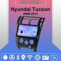 Automobilio radijas Android Auto Carplay, skirtas Hyundai Tucson 2006-2013 Multimedijos grotuvo galvos blokas Stereo GPS navigacija BT WIFI 1+16GB 1+16GB juoda