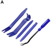 Automobile Car Door Clip Panel Audio Video Dashboard Kit Nail Installer Tool Disassembly Prying Removal Puller Navigation P0X5 blue