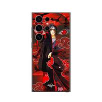 Case for Samsung Galaxy S24 ultra Demon Slayer Kimetsu no Yaiba Itachi Uchiha red front juoda