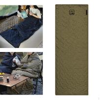 Backpacking Sleeping Bag Camping Sleep Portable Lightweight Waterproof Multifunction Green and Left gray