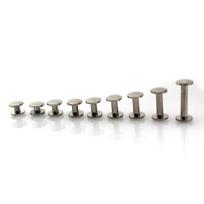 5 vnt. Odos amato diržo piniginės nerūdijančio plieno kniedės Čikagos varžtai CAMBERED 10x6mm white