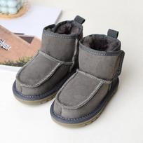 Winter Children Snow Boots Wool Fur Toddler Boys Boots Soft Sole Warm Baby Girls Boots 150 gelsvai ruda