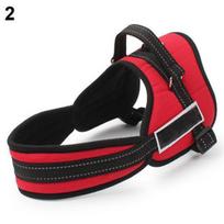 Luxury Saddle Style Dog Straps Hand Grip Pet Towser Pulling Sports Harness Vest raudona