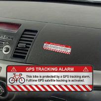 Dviračio vagysčių prevencijos lipdukai GPS sekimas Atspindintis vaizdo registratoriaus rinkinys Įspėjamasis vaizdo registratoriaus įrašymo lipdukas Automobiliams, kemperiams, sunkvežimiams, motociklams CHINA gray