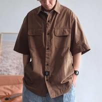 Retro Shirt Men'S Summer Outfit Hong Kong Style Student Loose And Niche Design Fun New Men'S Top For Outdoor Wear M