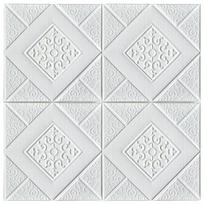 10 vnt. 70×70 cm lubų tapetai 3D putų plytų tapetai lipnūs sienų dekoras sienų lipdukai 10Pcs 70cmx70cm balta