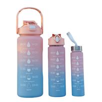 Gradient Water Bottle Food Grade Cute Girl Water Cup For Sports