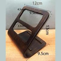 Organizer Stand Home Living Room Office Supplies TV Remote Control Holder Storage Rack Mobile Phone Container Desktop Wooden Sun gray
