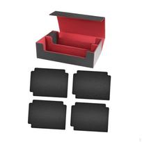 Card Deck Box Playing Dustproof Protector with 4 Black Cards Gathering Game pilka spalva