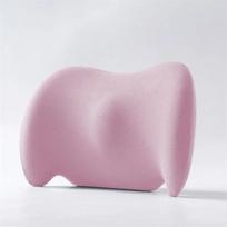 Car Driver Pillow Memory Foam Lumbar Cushion Seat Supports Car Waist Support Cushion  Lumbar Support Pillow Interior Accessories rožinė