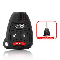 Silikoninis apvalkalas raktų pakabuko laikiklis Jeep Wrangler Compass Patriot Liberty Chrysler 300 PT Dodge JCUV Caliber Nitro automobilio rakto dėklas dangtelis Style A