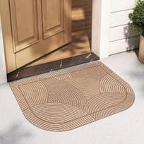 Nordic Floor Mat Entry Door Dirt-resistant Anti-skid Dust-removing Kennel Velvet Home Entrance Door Water-absorbing Dirt Carpet 50*80cm