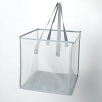 Sulankstomas skalbinių krepšelis, nešiojamasis laikymo sulankstomas krepšelis kelionėms, bendrabutyje, Gray 33cmx33cmx33cm white