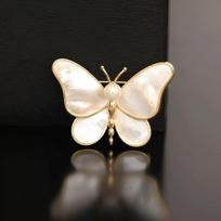Break The Cocoon Into A Butterfly Imitation Mother Shell Butterfly Brooch Female Corsage Elegant Clothes Jewelry Suit Cheongsam Birthday Gift
