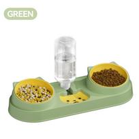 ROJECO 3 In 1 Pet Bowls with Water Dispenser Auto Water Refill Dual Feeding Bowls Dry Wet Separation Food Bowls For Cat Supplies L